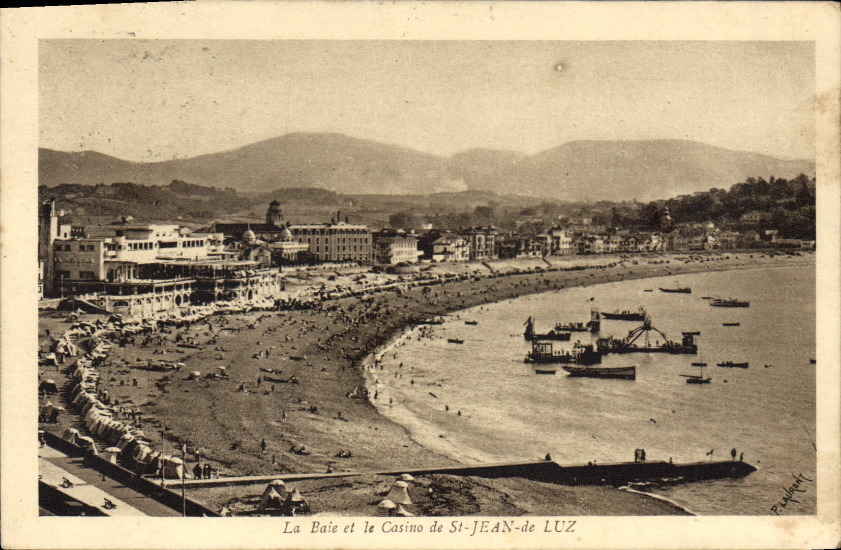 CPA Saint Jean de Luz La Baie et le Casino