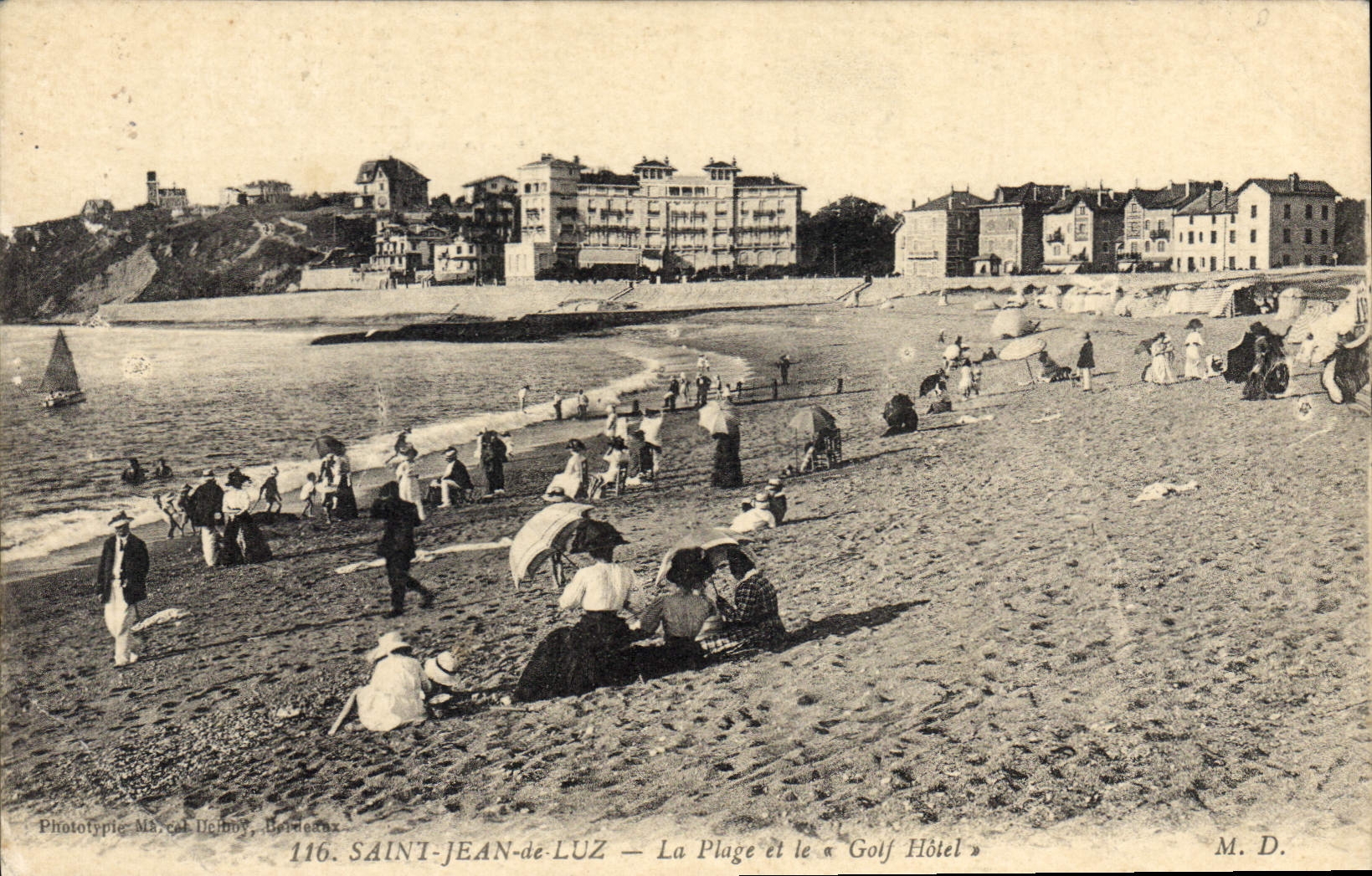 CPA Saint Jean de Luz La Plage et le Golf Hotel