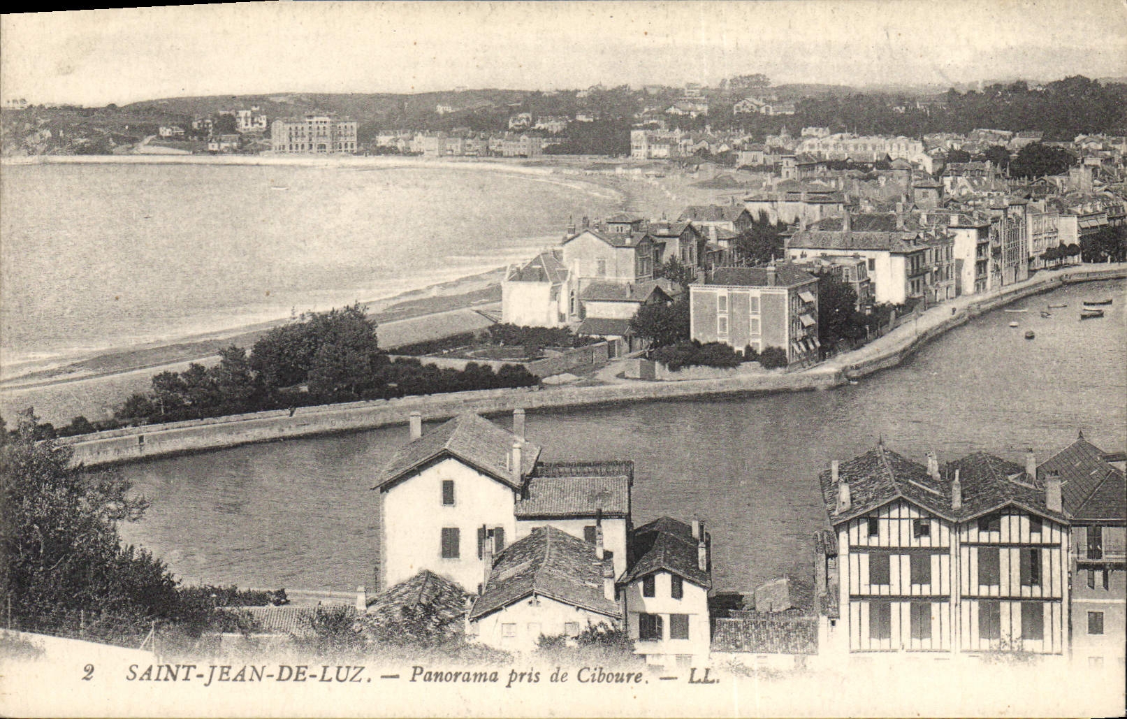 CPA Saint Jean de Luz Panorama pris de Ciboure