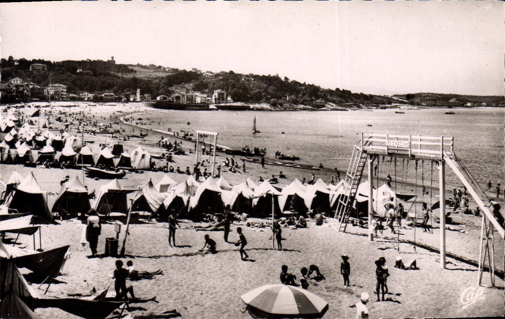 CPM Saint Jean de Luz La Plage vers Ciboure