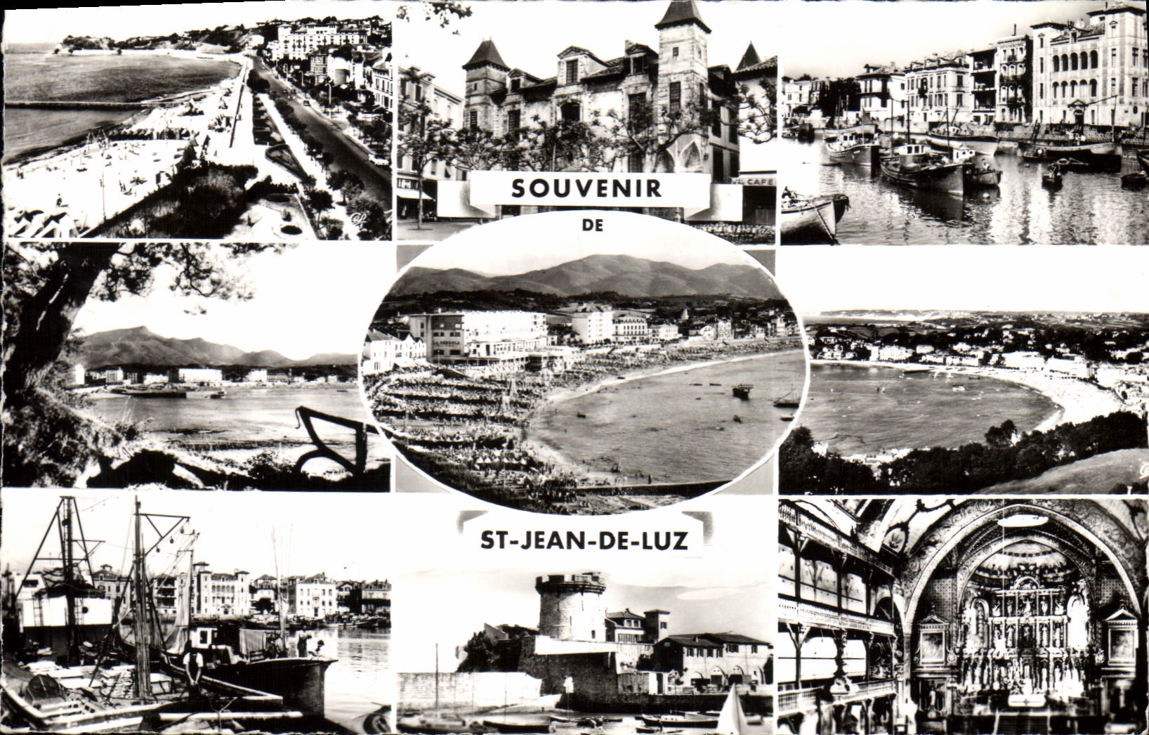 CPM Saint Jean de Luz Pointe Sainte Barbe Maison Louis XIV Le Port Maison de L'Infante La Rhune La P