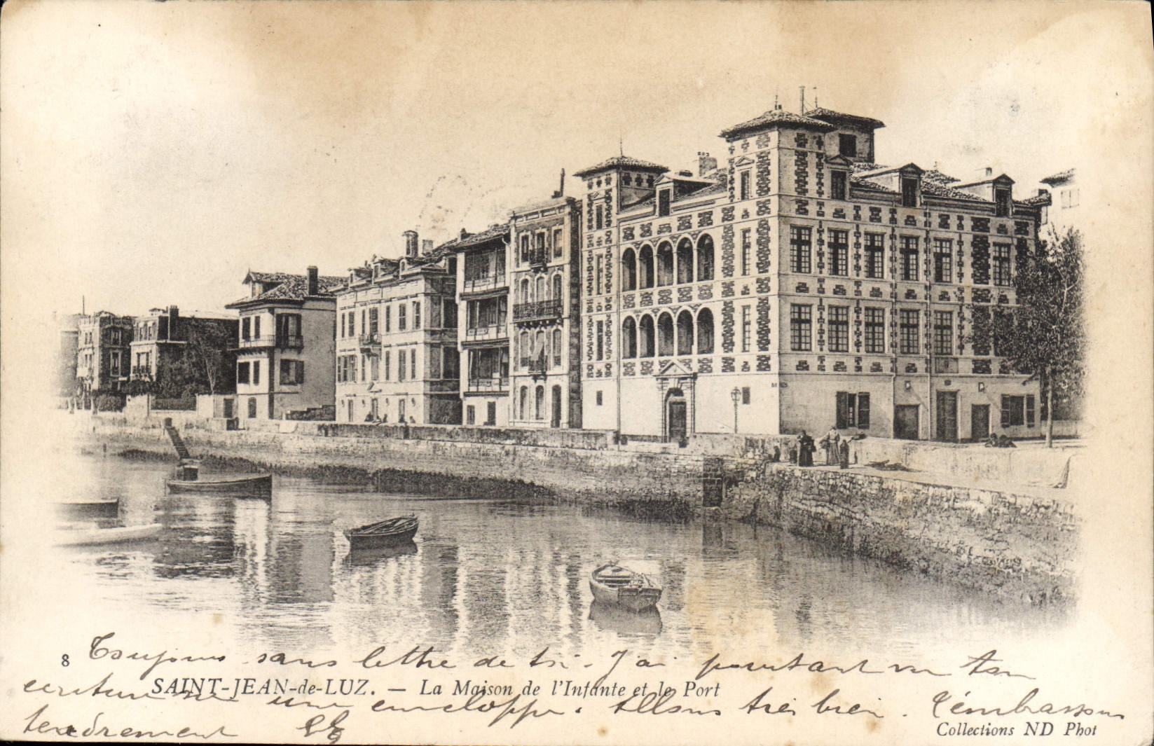 CPA Saint Jean de Luz La Maison de l'Infante et le Port