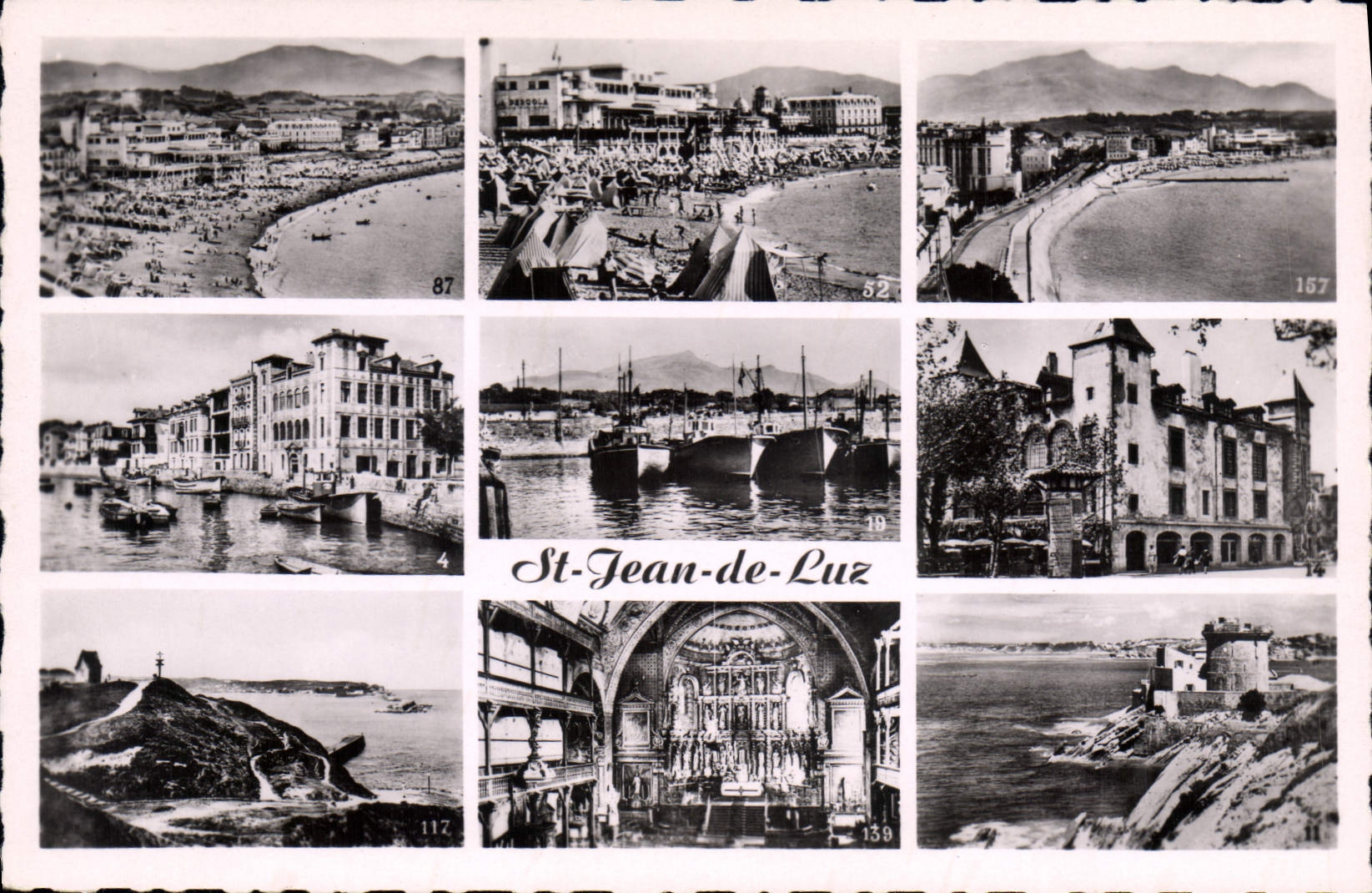 CPM Saint Jean de Luz La Plage et le Casino La Plage et la Rhune Maison de l'Infante Port Maison Lou
