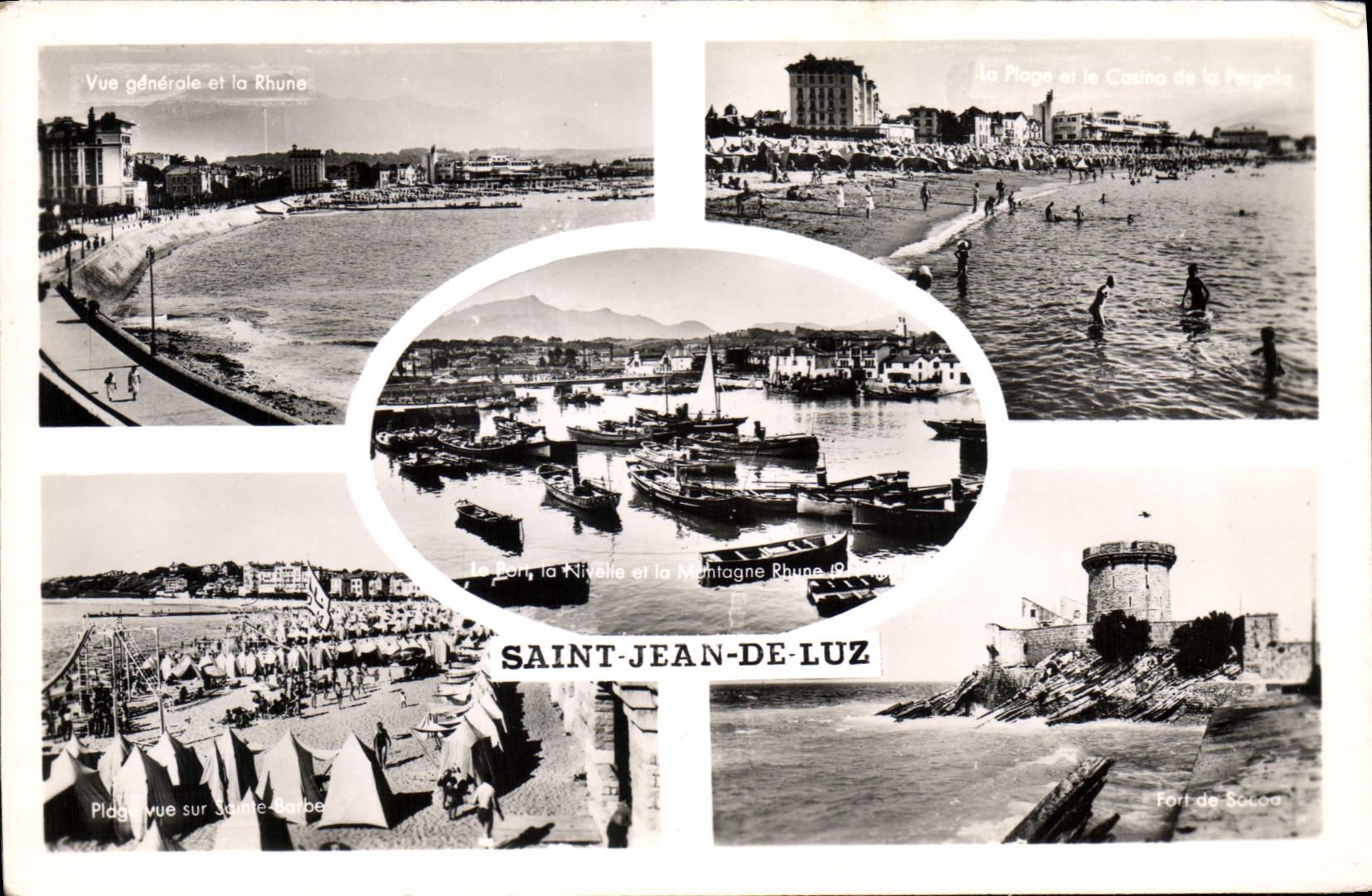 CPM Saint Jean de Luz Vue generale et La Rhune