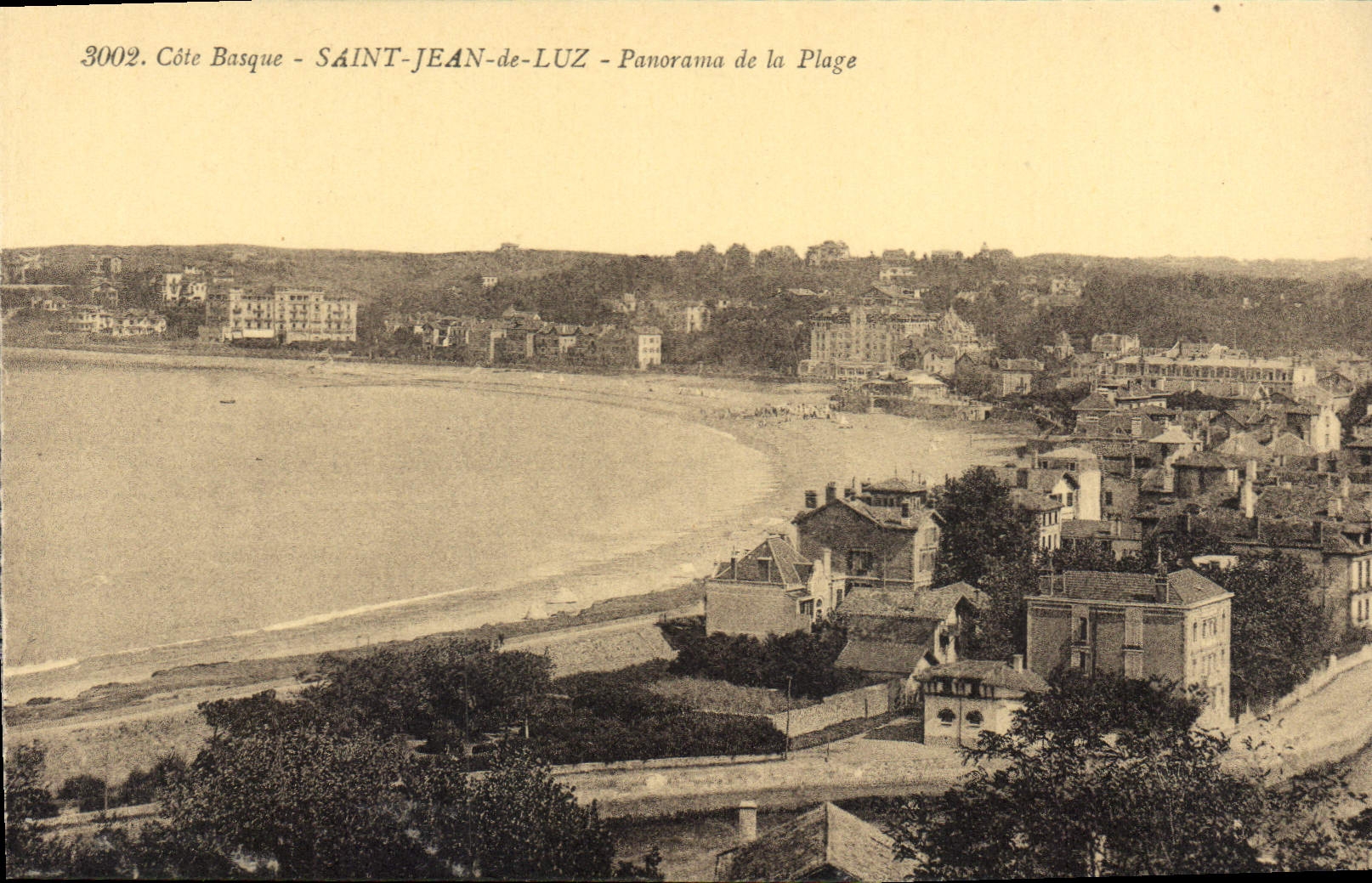 CPA Saint Jean de Luz Cote Basque Panorama de la Plage