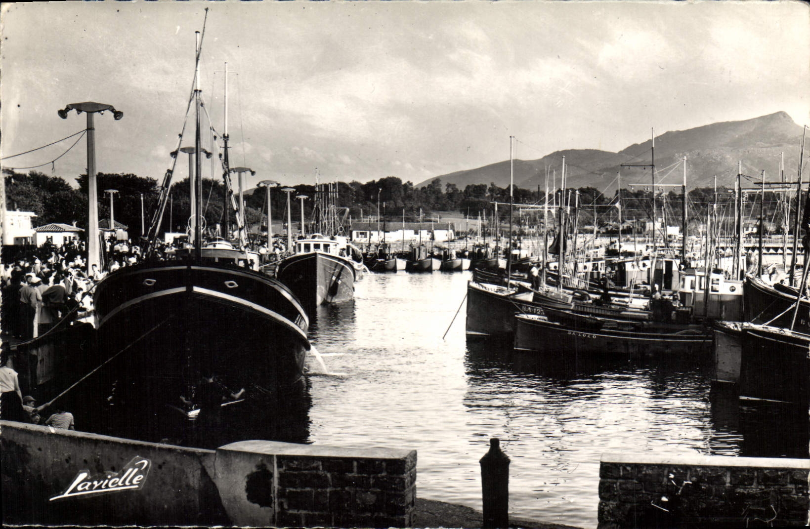CPM Saint Jean de Luz Le Port au fond de Rhune