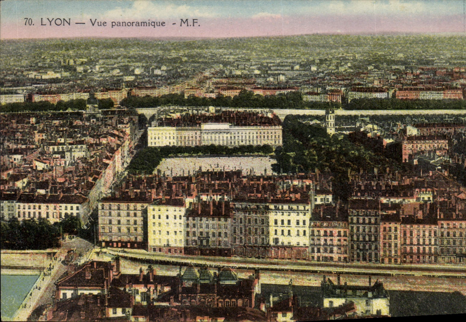 CPA Lyon Vue panoramique