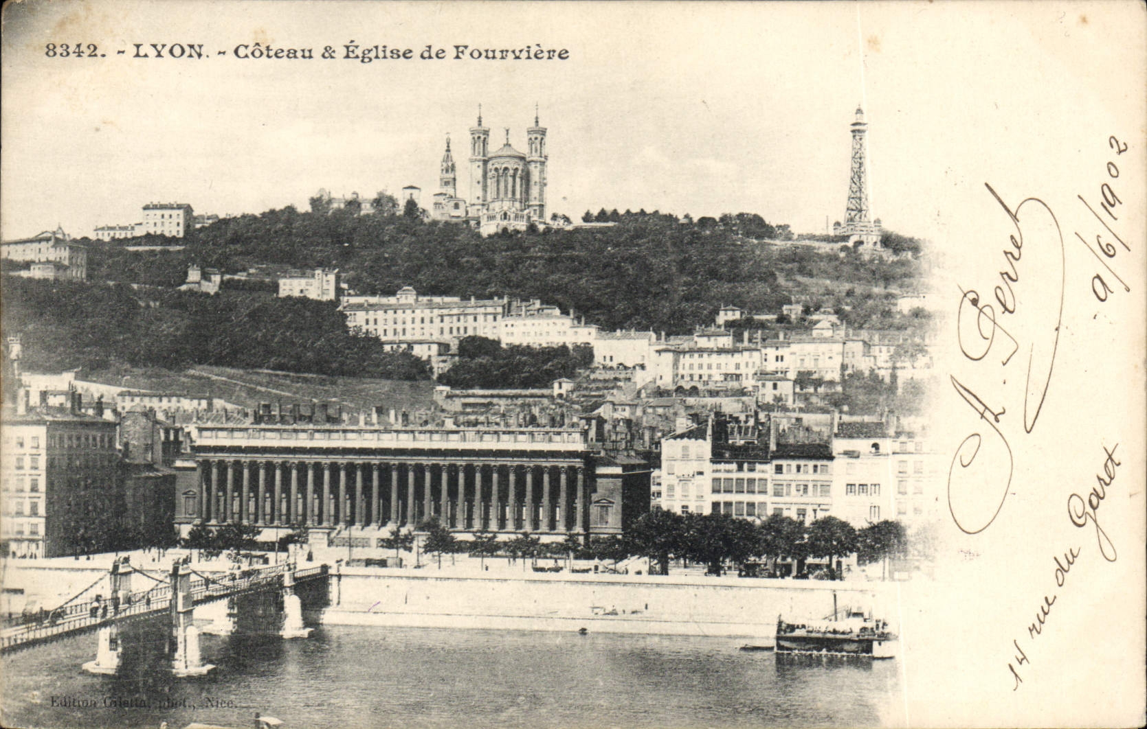 CPA Lyon Coteau Eglise de Fourviere