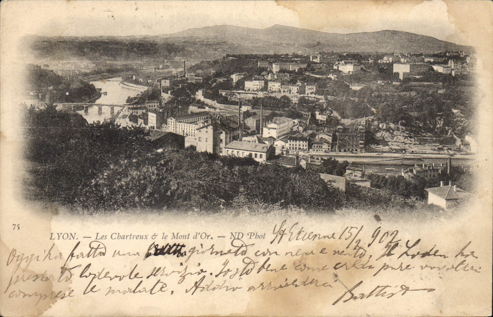 CPA Lyon Les Chartreux et le Mont d'Or