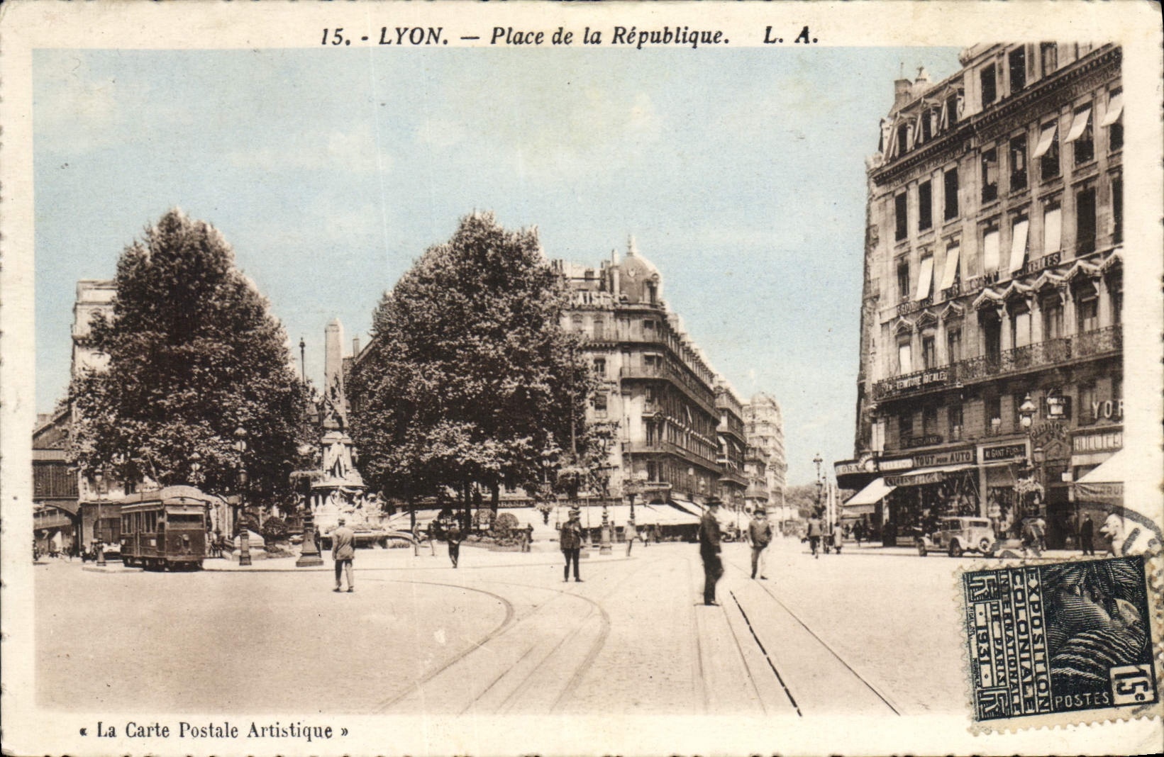 CPA Lyon Place de la Republique