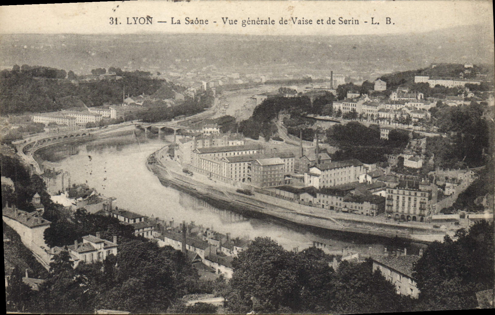 CPA Lyon La Saone Vue generale de Vaise et de Serin
