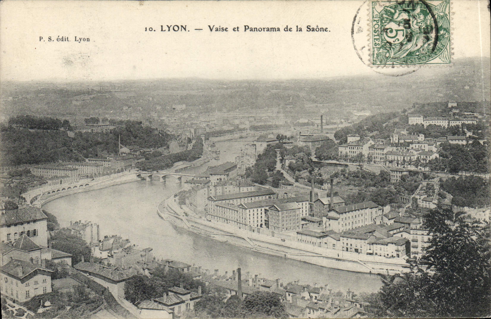 CPA Lyon Vaise et Panorama de la Saone