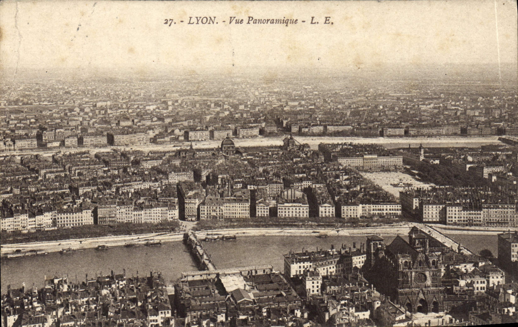CPA Lyon Vue Panoramique
