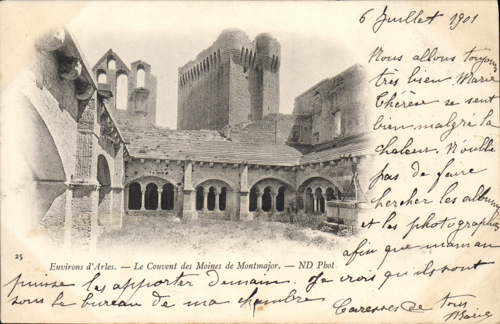CPA Environs d'Arles Le Couvent des Moines de Montmajor