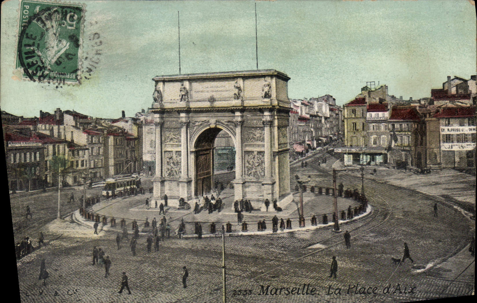 CPA Marseille La Place d'Aix