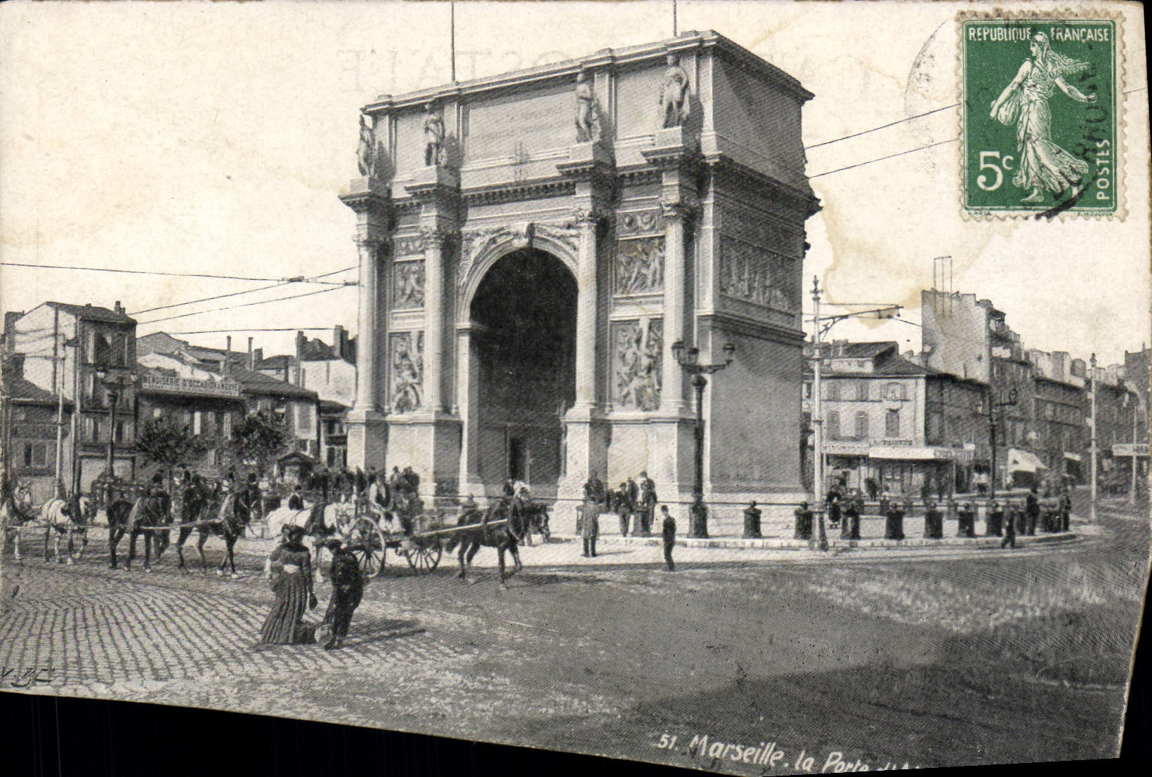 CPA Marseille La porte d'Aix