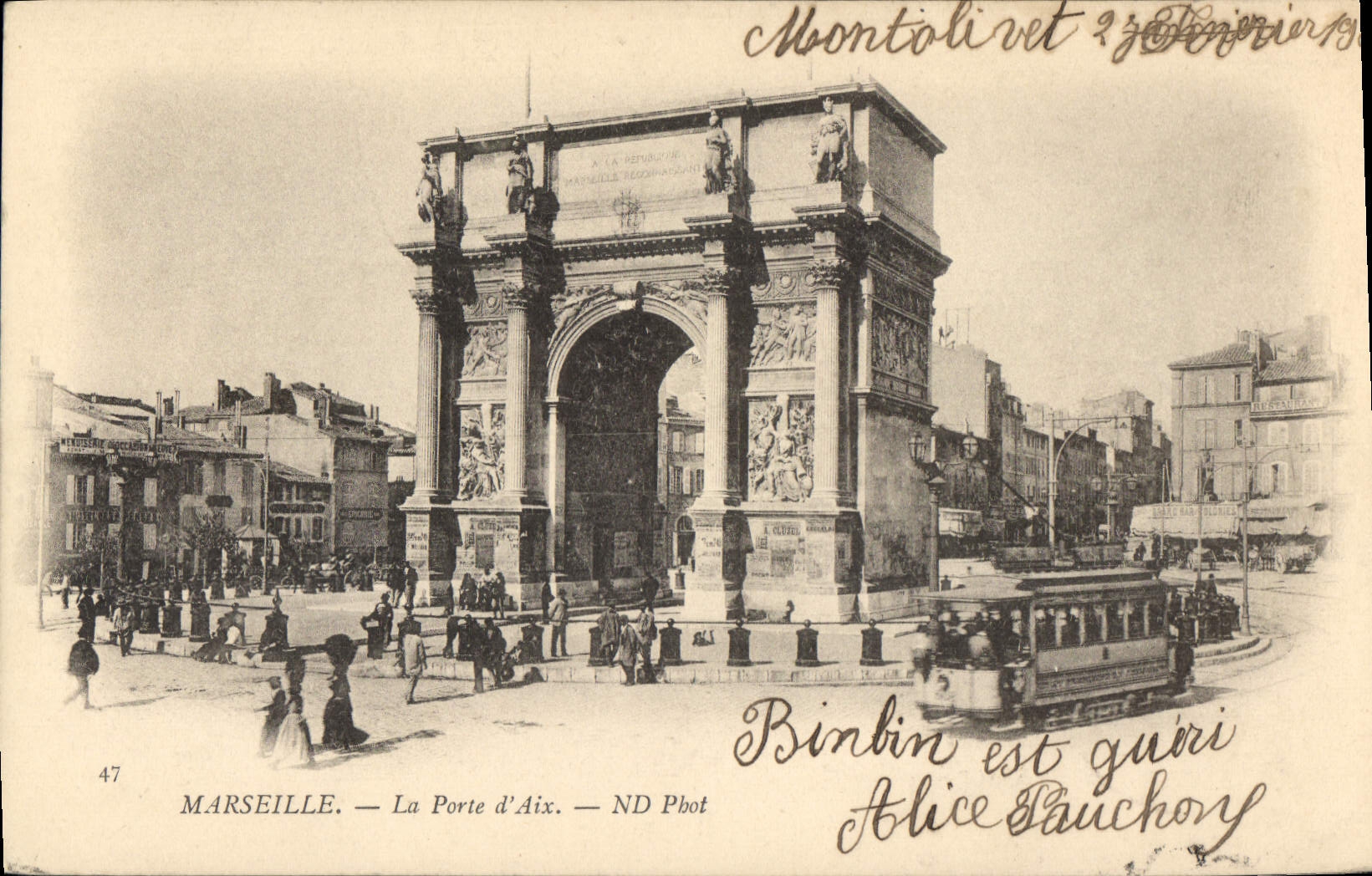 CPA Marseille La Porte d'Aix Tramway