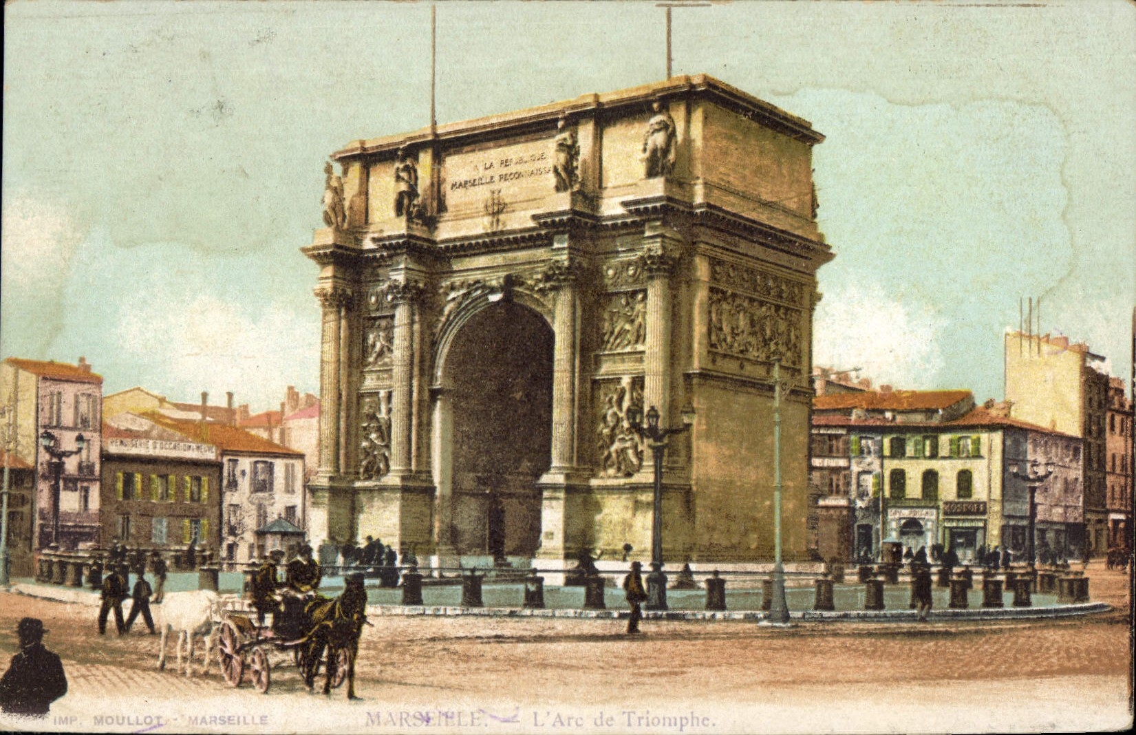 CPA Marseille L'Arc de Triomphe 