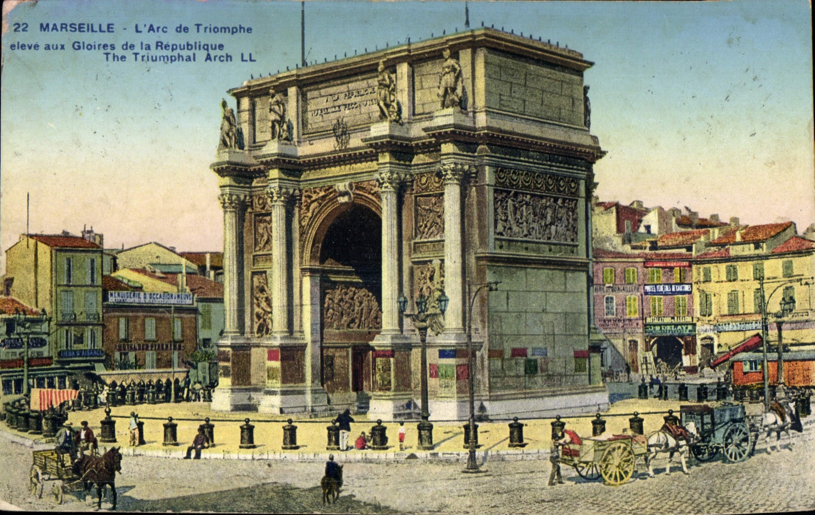 CPA Marseille L'Arc de Triomphe 