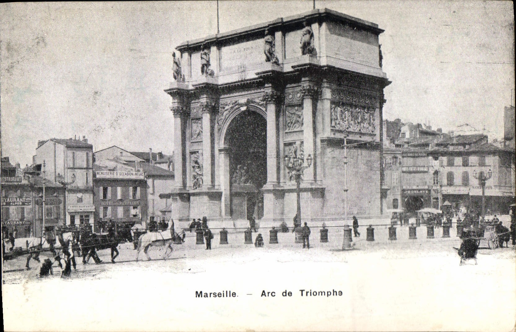CPA Marseille Arc de Triomphe 