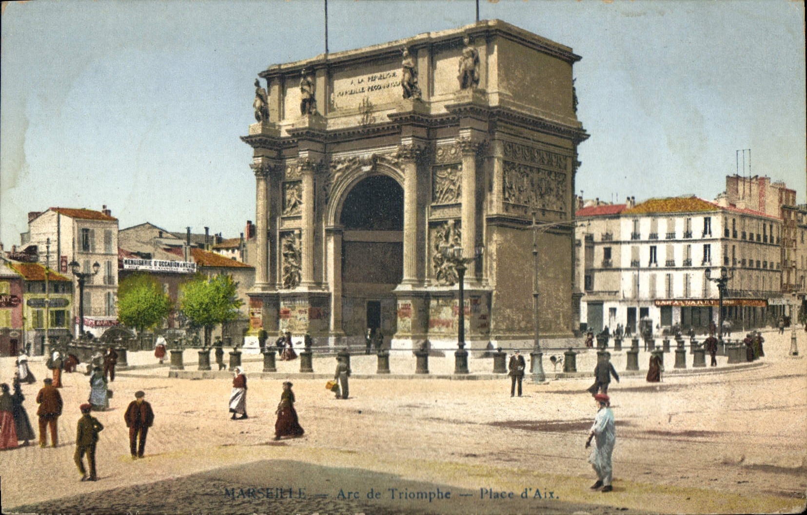CPA Marseille Arc de Triomphe 