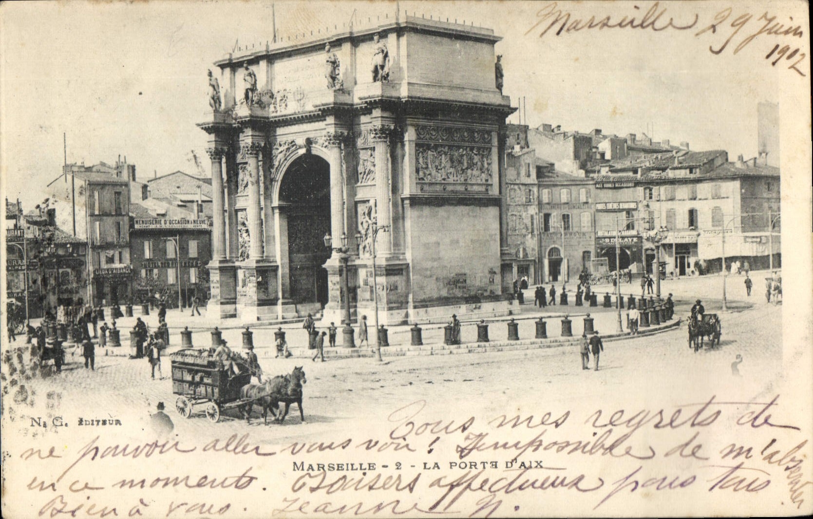 CPA Marseille La Porte d'Aix 