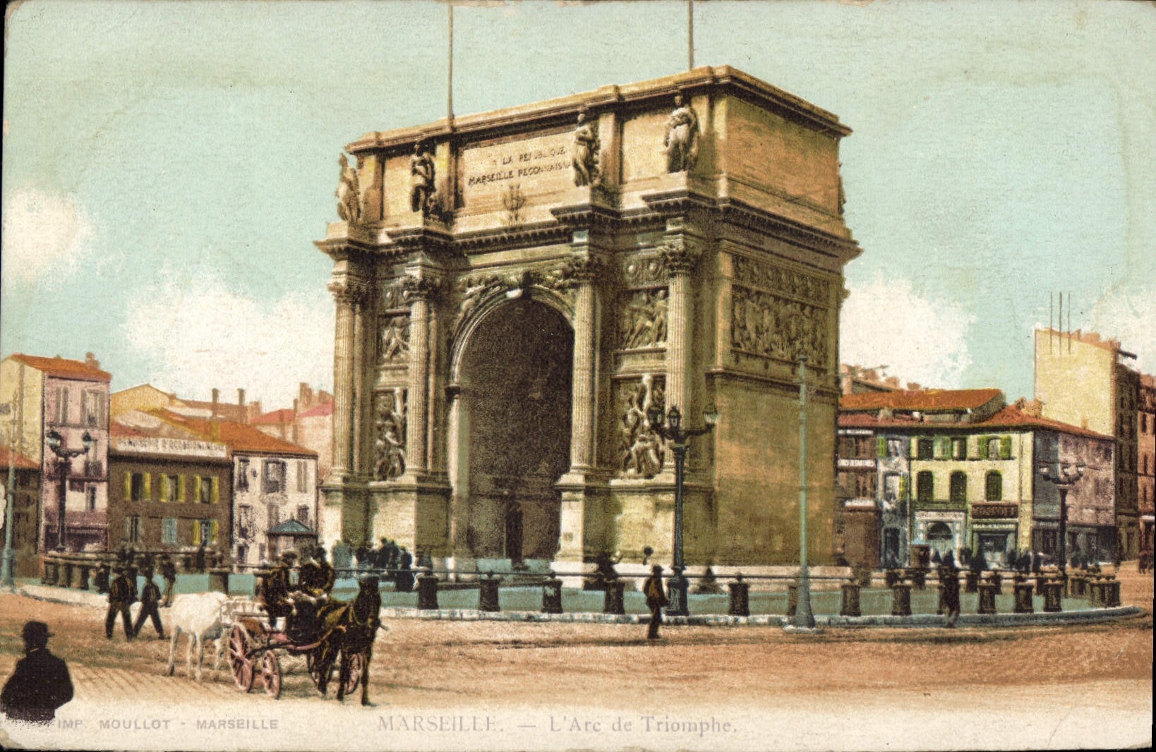 CPA Marseille L'Arc de Triomphe 
