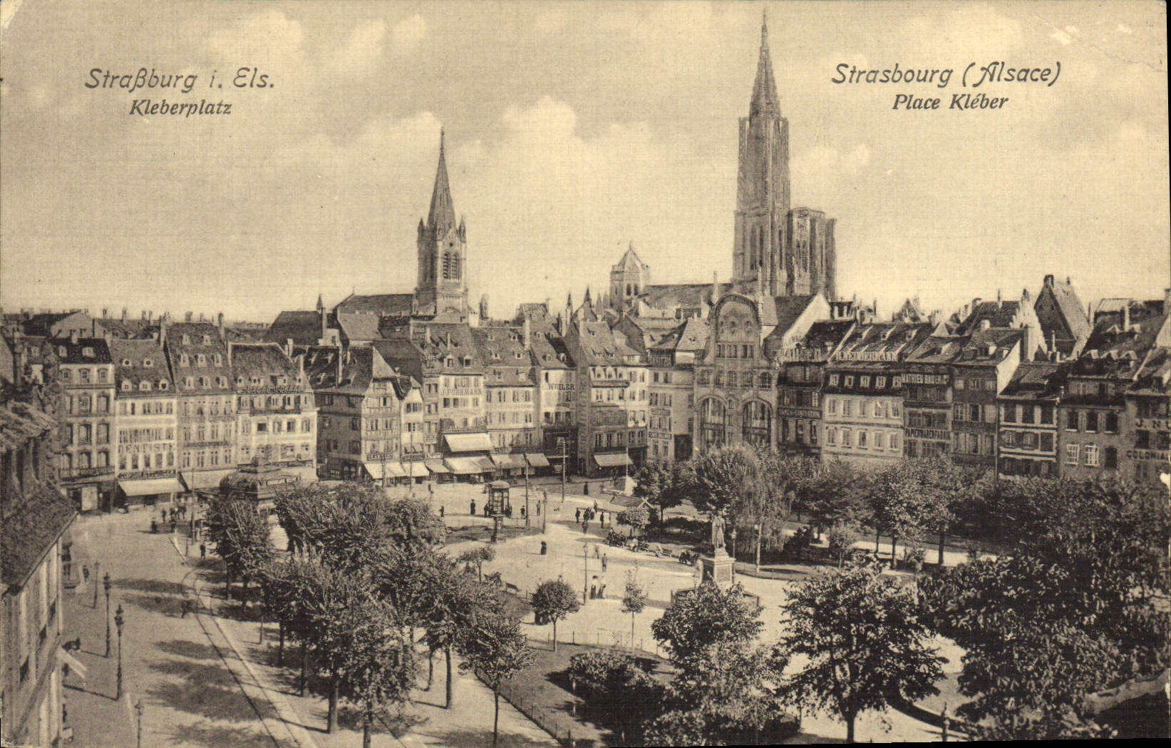 CPA Strasbourg Alsace Place Kleber 
