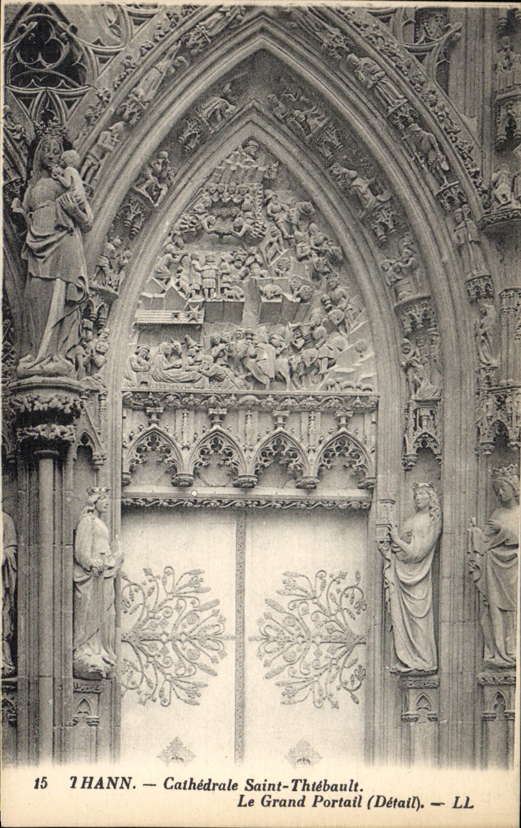 CPA Thann Cathedrale Saint Thiebault Le Grand Portail 