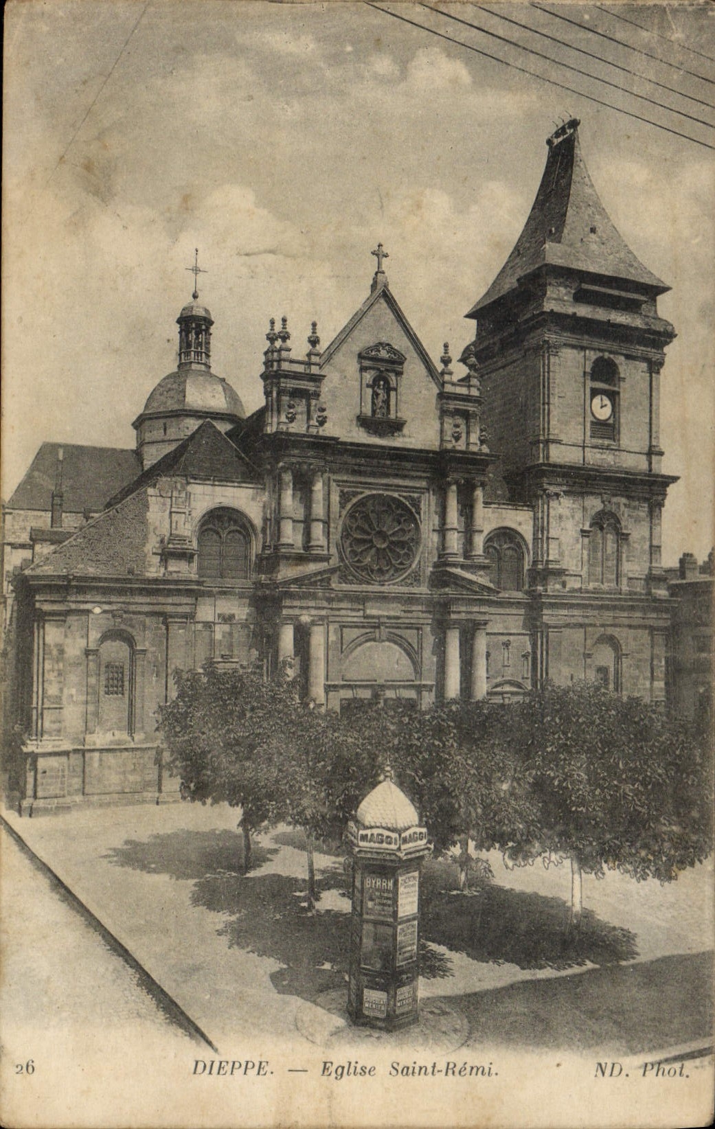CPA Dieppe Eglise Saint Remi 