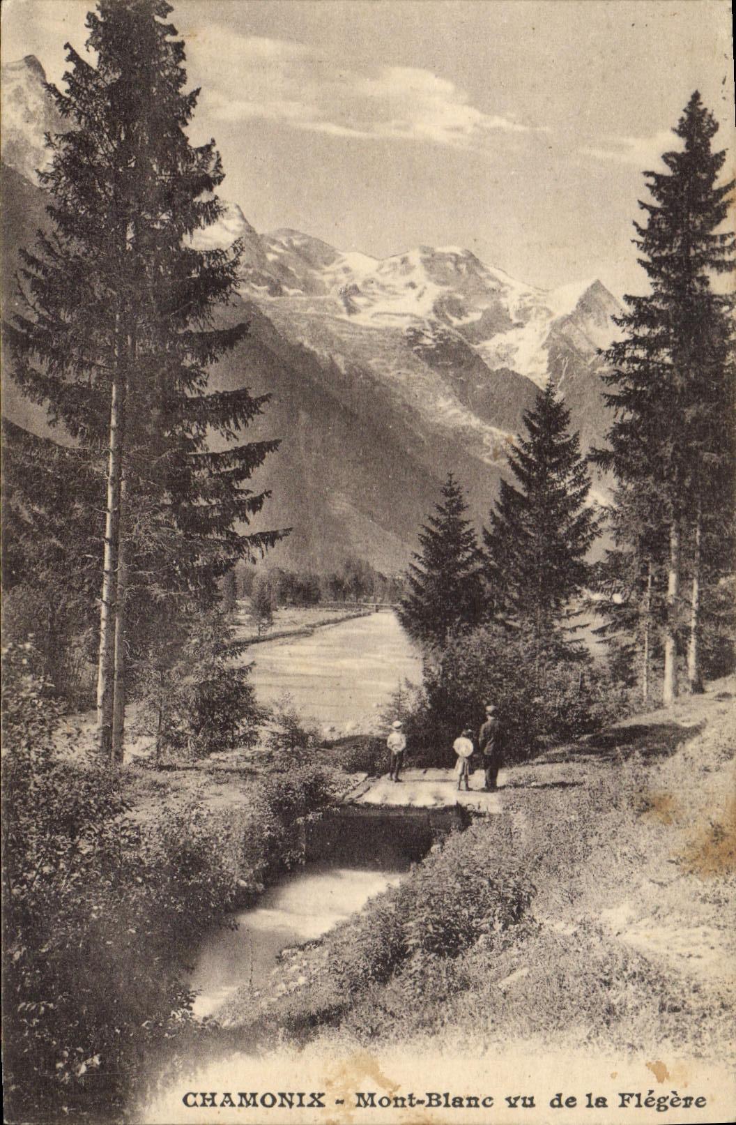 CPA Chamonix Mont Blanc vu de la Flegere 