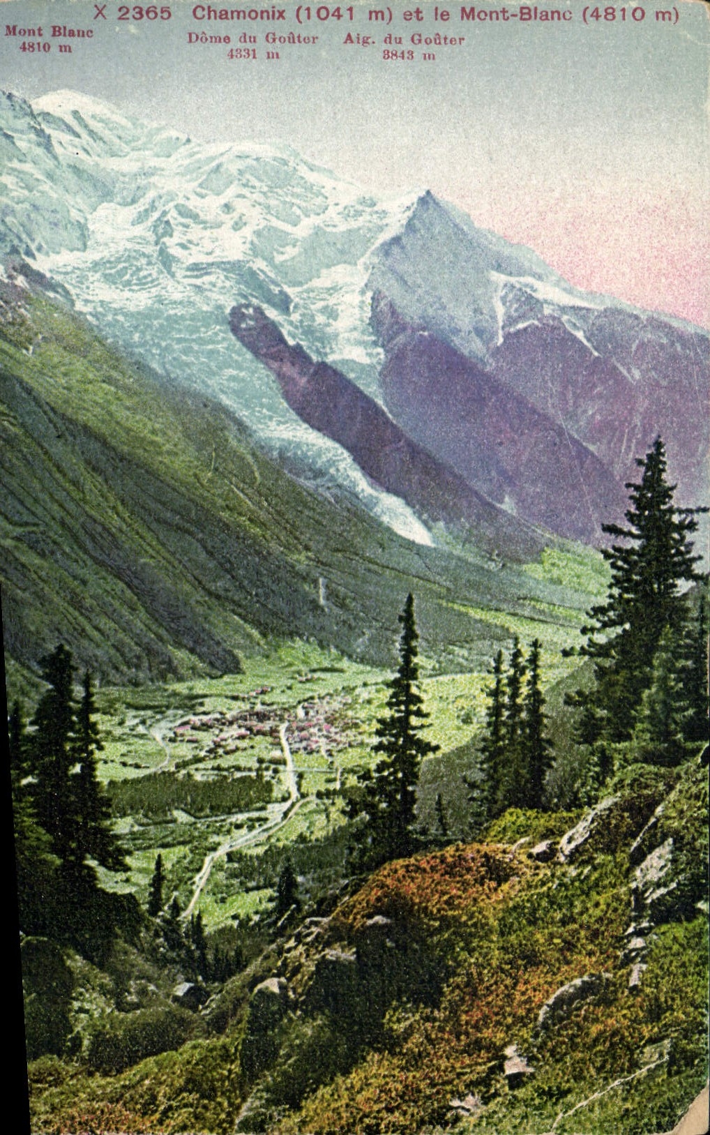 CPA Chamonix et le Mont Blanc 