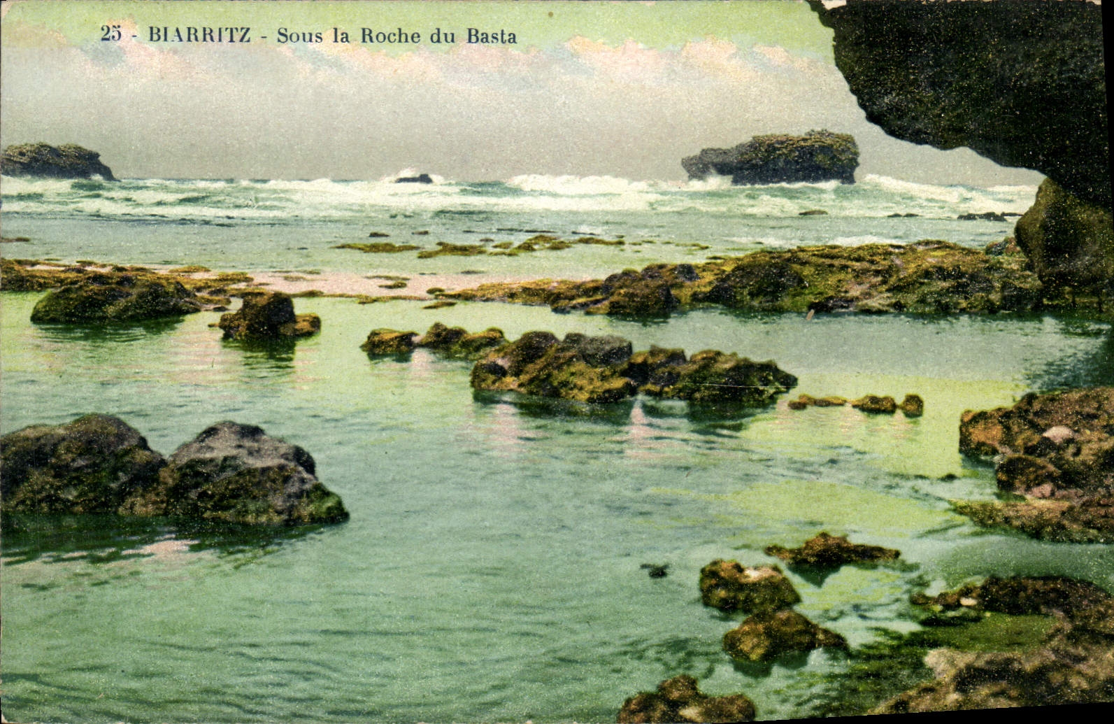 CPA Biarritz Sous la Roche du Basta 