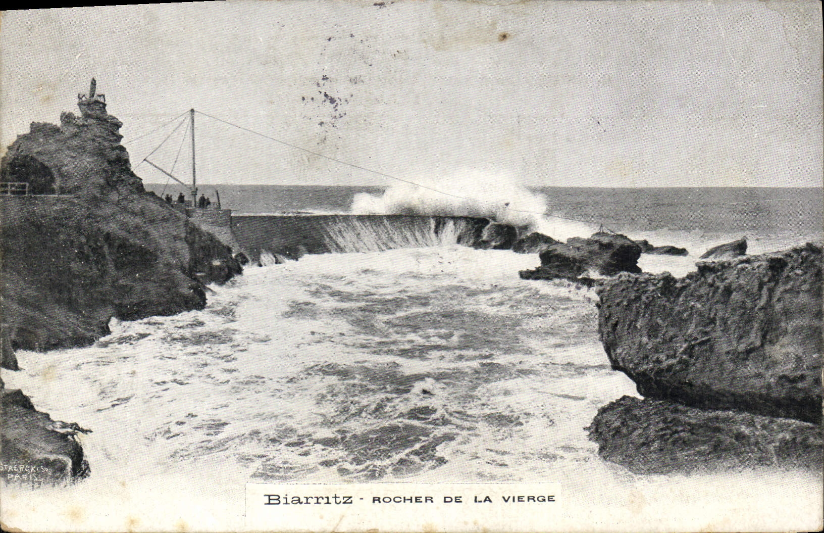 CPA Biarritz Rocher de la Vierge 
