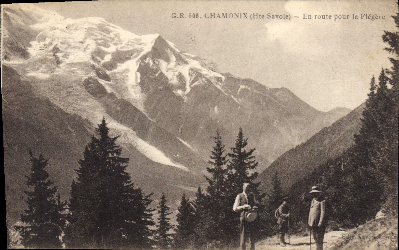 CPA Chamonix Hte Savoie En route pour la Flegere 
