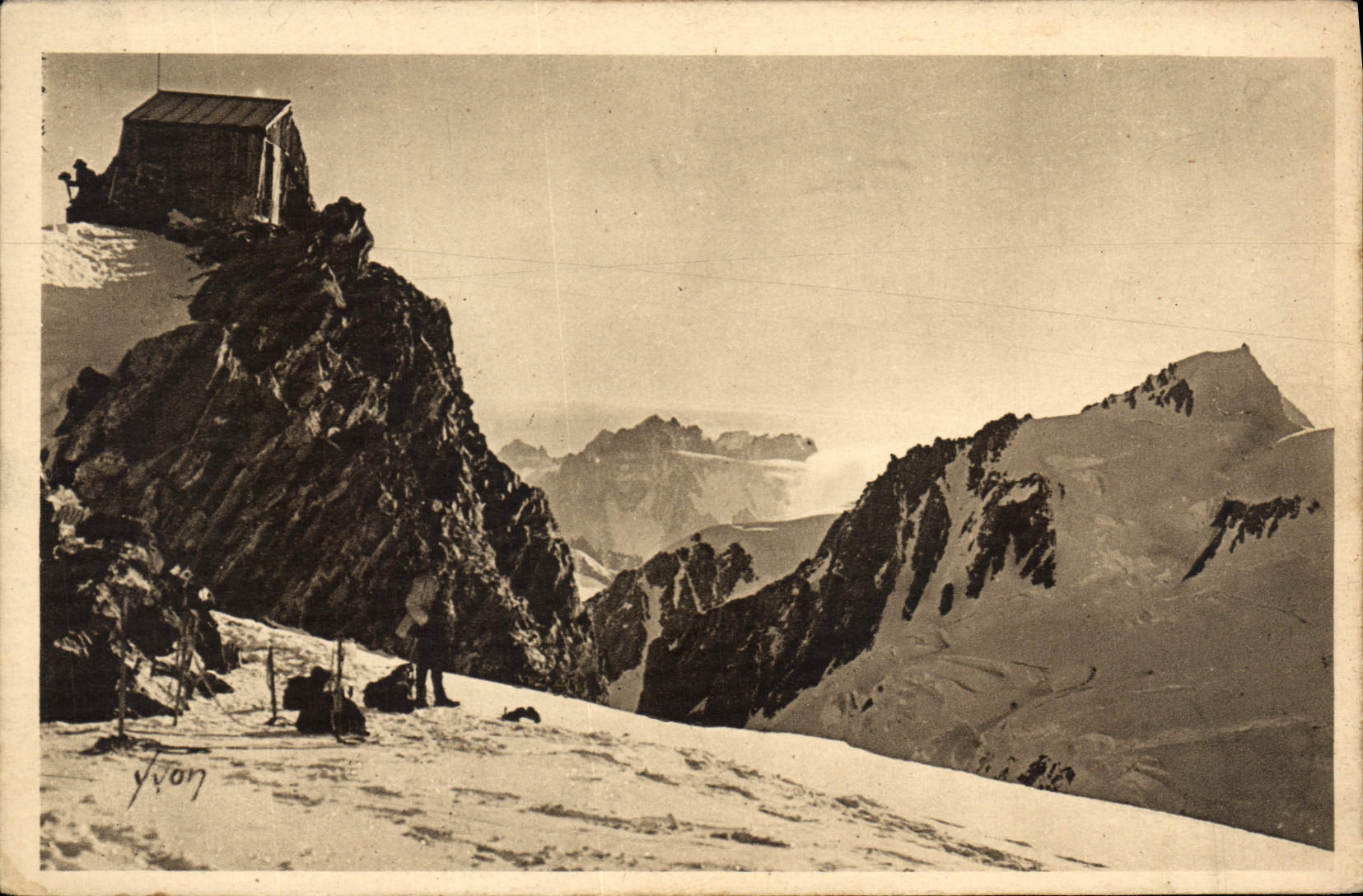 CPA Massif Du Mont Blanc Le Refuge Vallot 