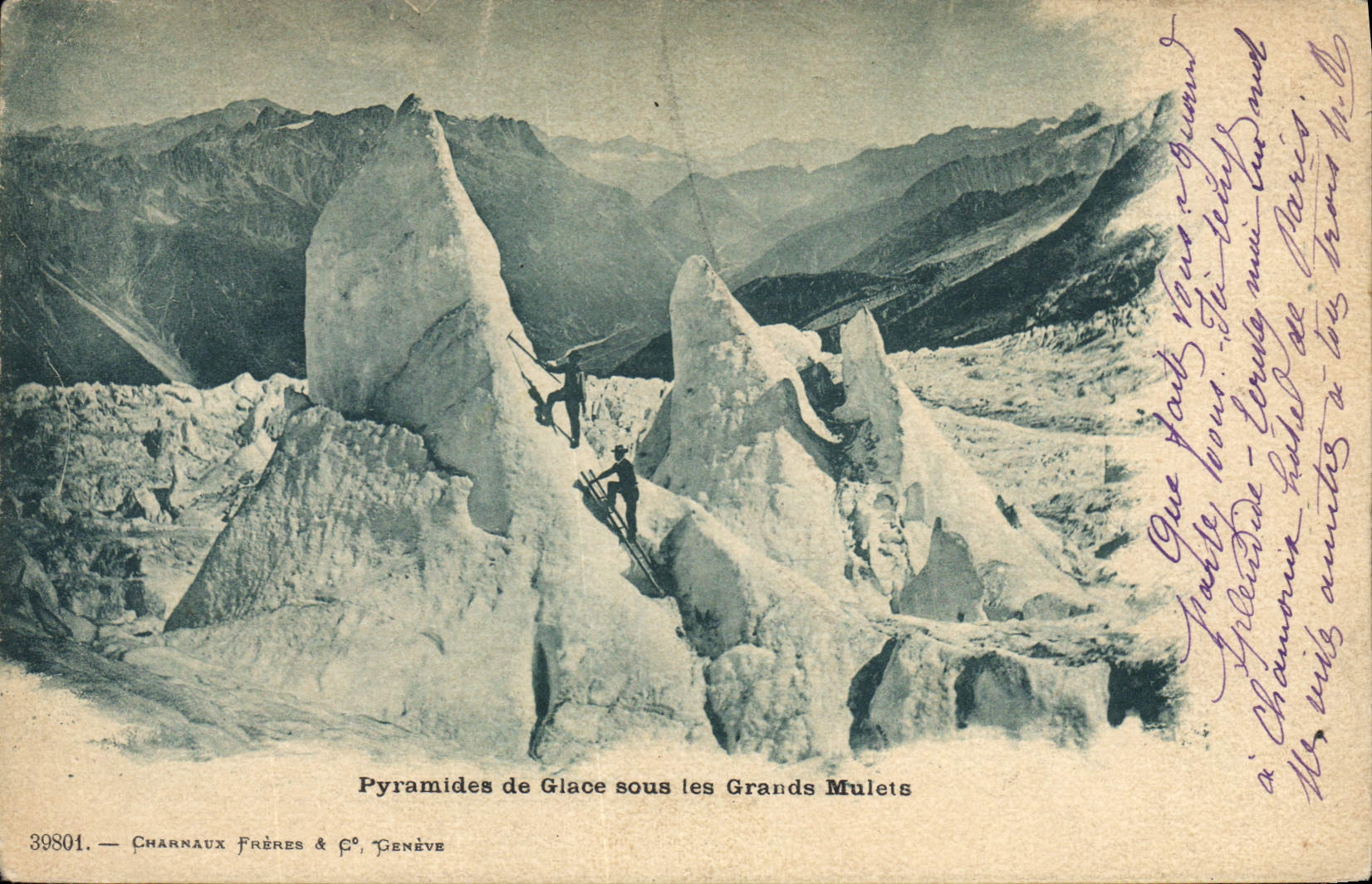 CPA Pyramides de Glace sous les Grands Mulets Alpinisme