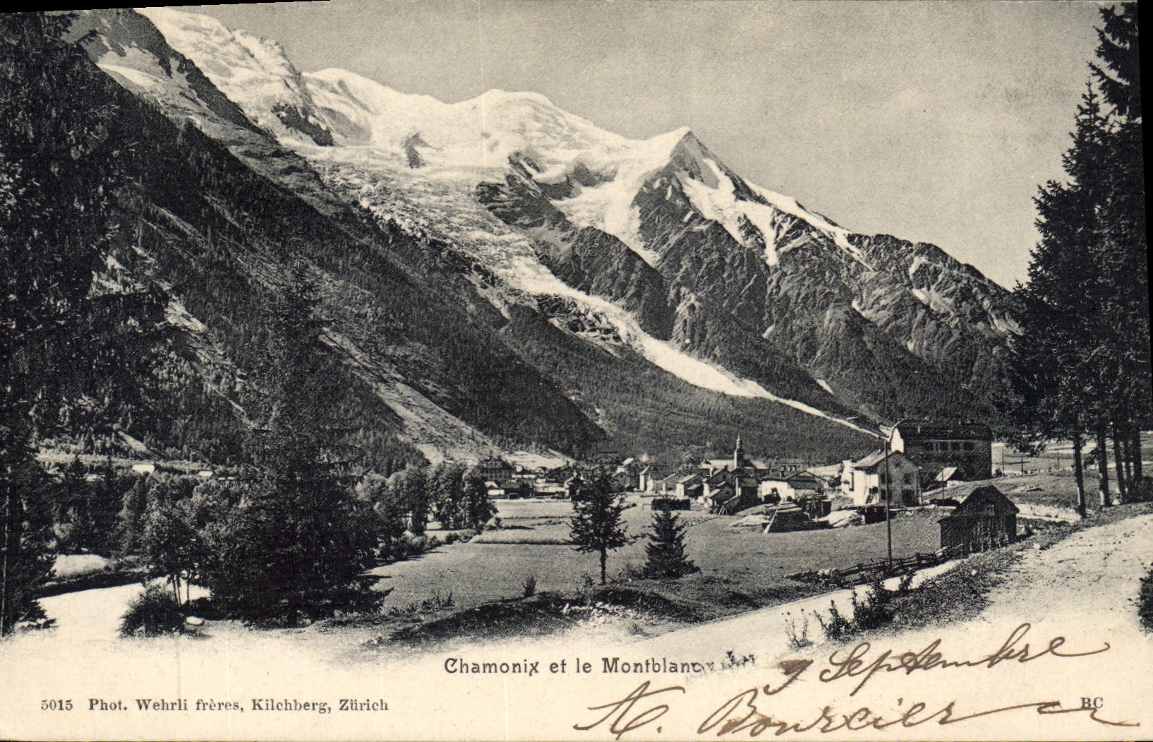 CPA Chamonix et le Mont Blanc 