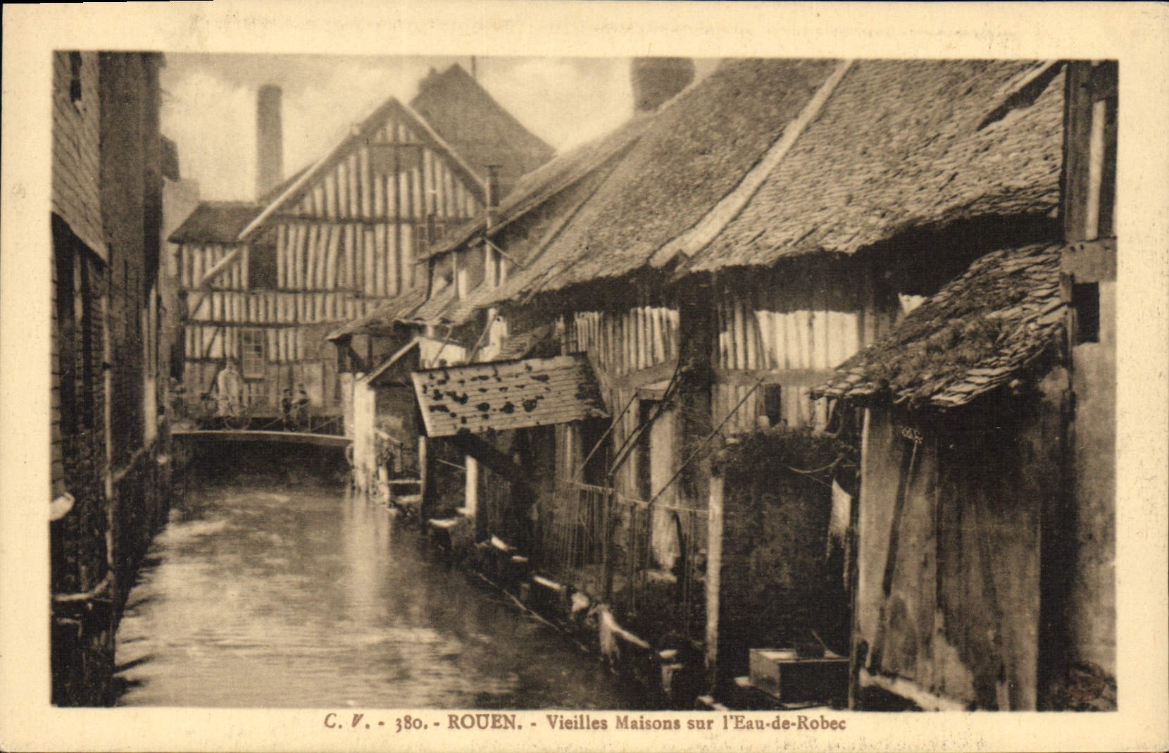 CPA Rouen Vieilles Maisons sur l'Eau de Robec 