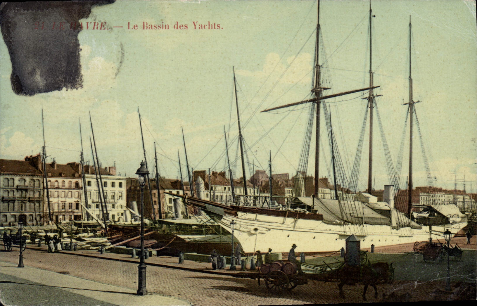 CPA Le Havre Le Bassin des Yachts Bateaux 
