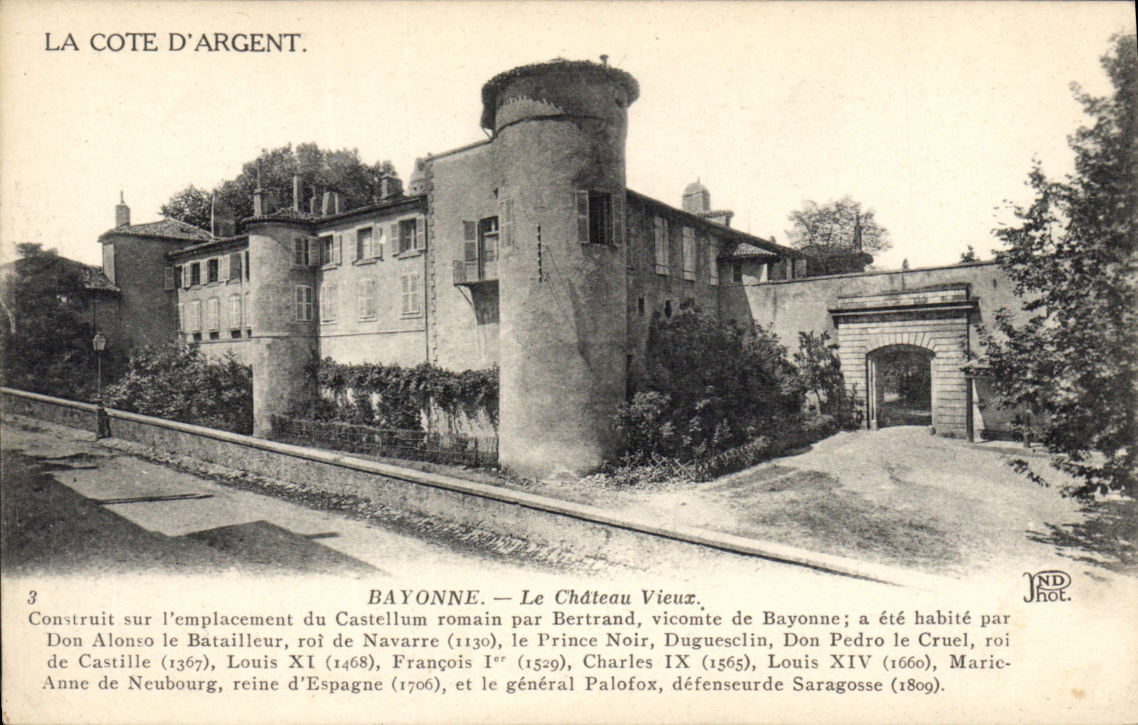 CPA Bayonne Le Chateau Vieux 