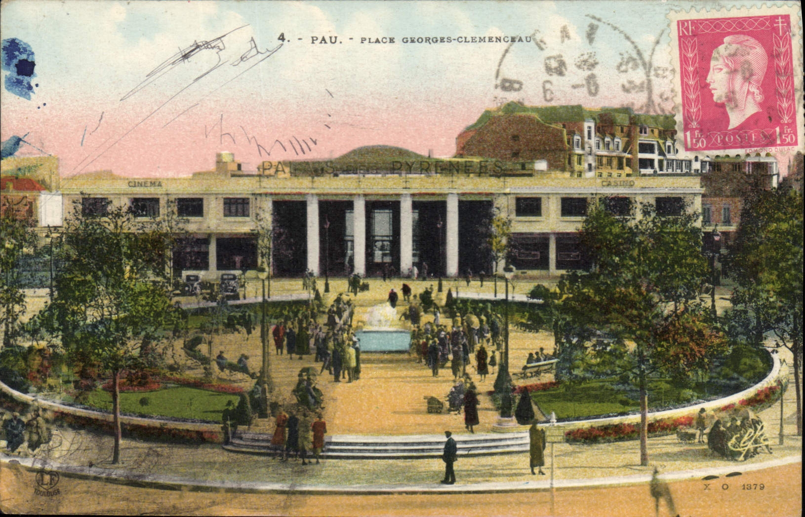 CPA Pau Place Georges Clemenceau 