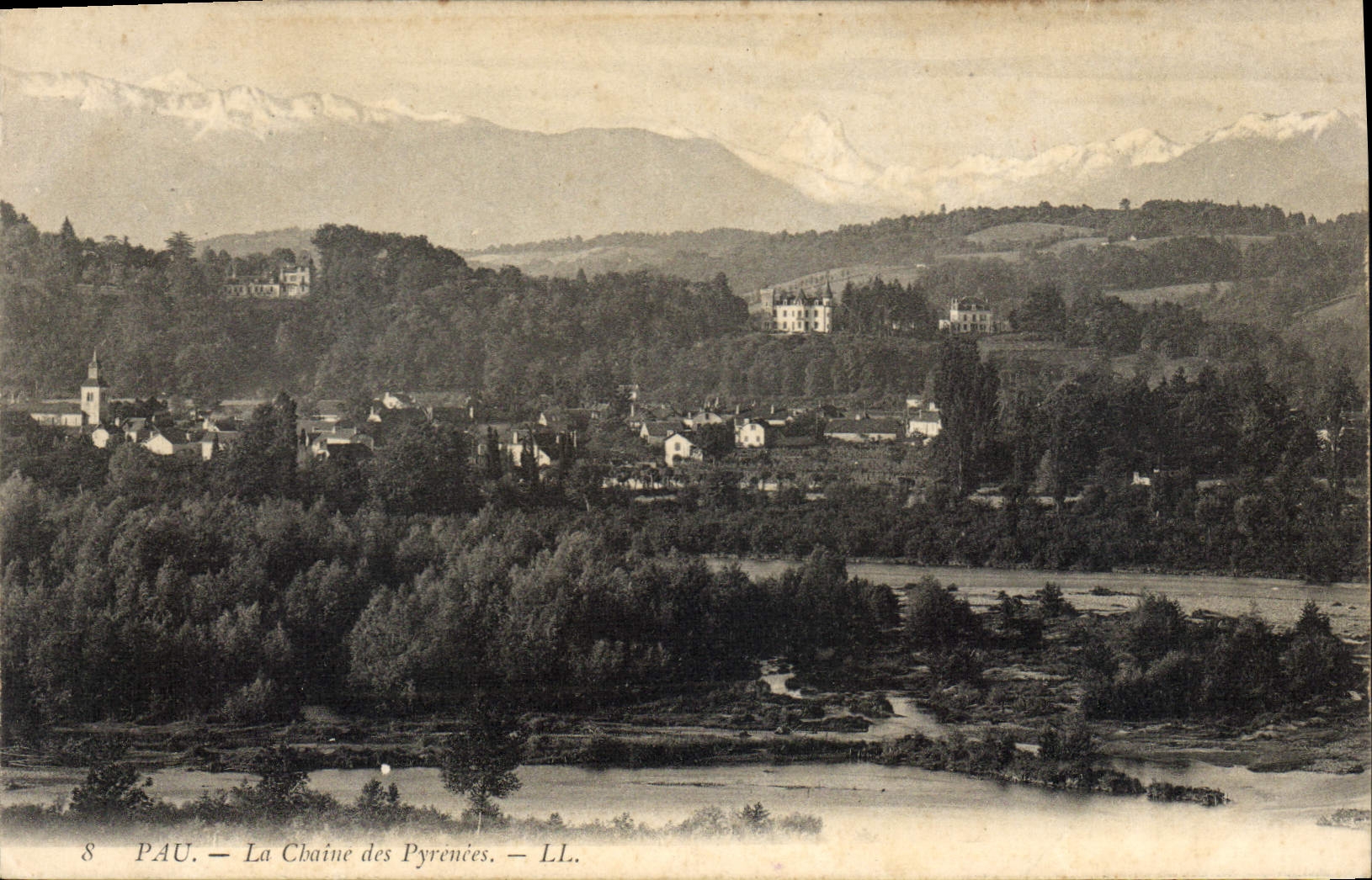 CPA Pau La Chaine des Pyrenees 