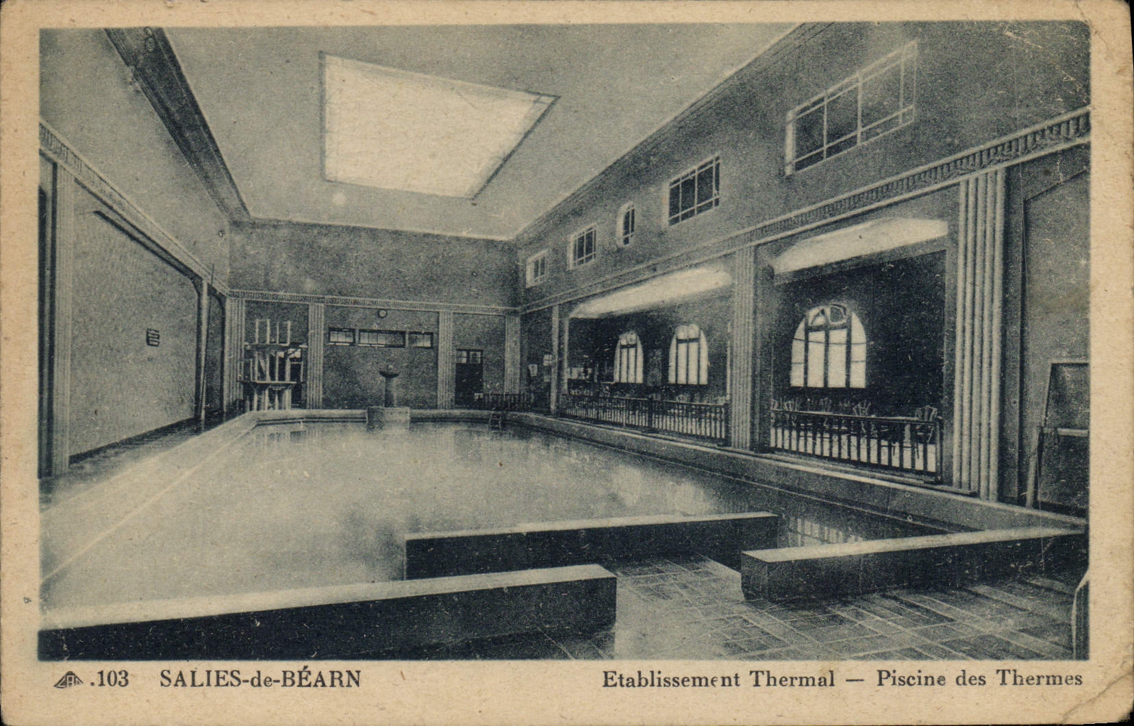 CPA Salies de Bearn Etablissement Thermal Piscine des Thermes 