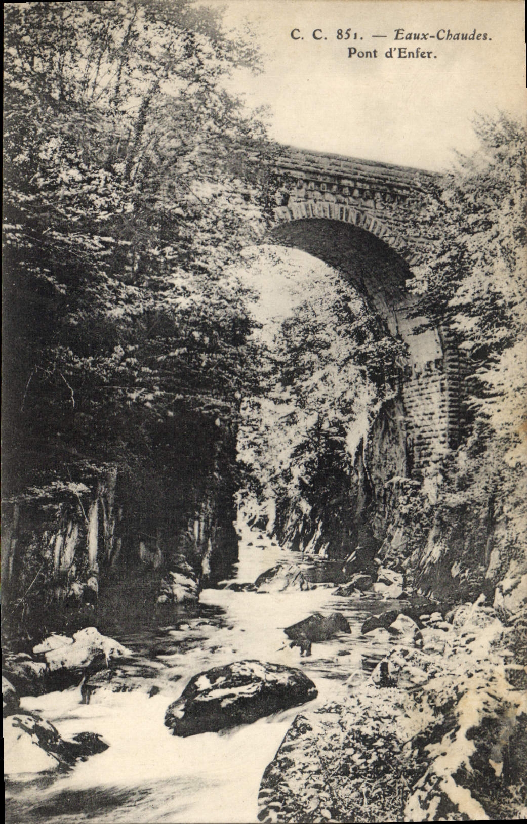 CPA Eaux Chaudes Pont d'Enfer 