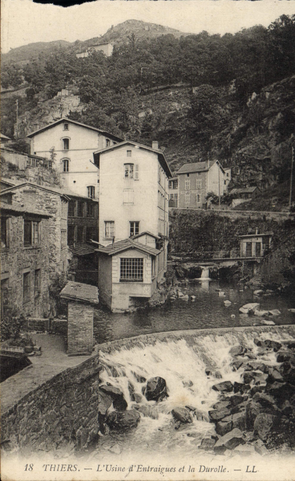 CPA Thiers L'Usine d'Entraigues et la Durolle