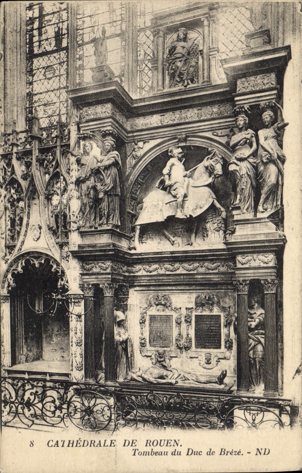 CPA Cathedrale de Rouen Tombeau du Duc de Breze 
