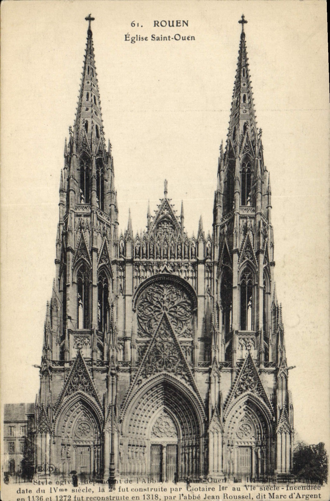CPA Rouen Eglise Saint Ouen 
