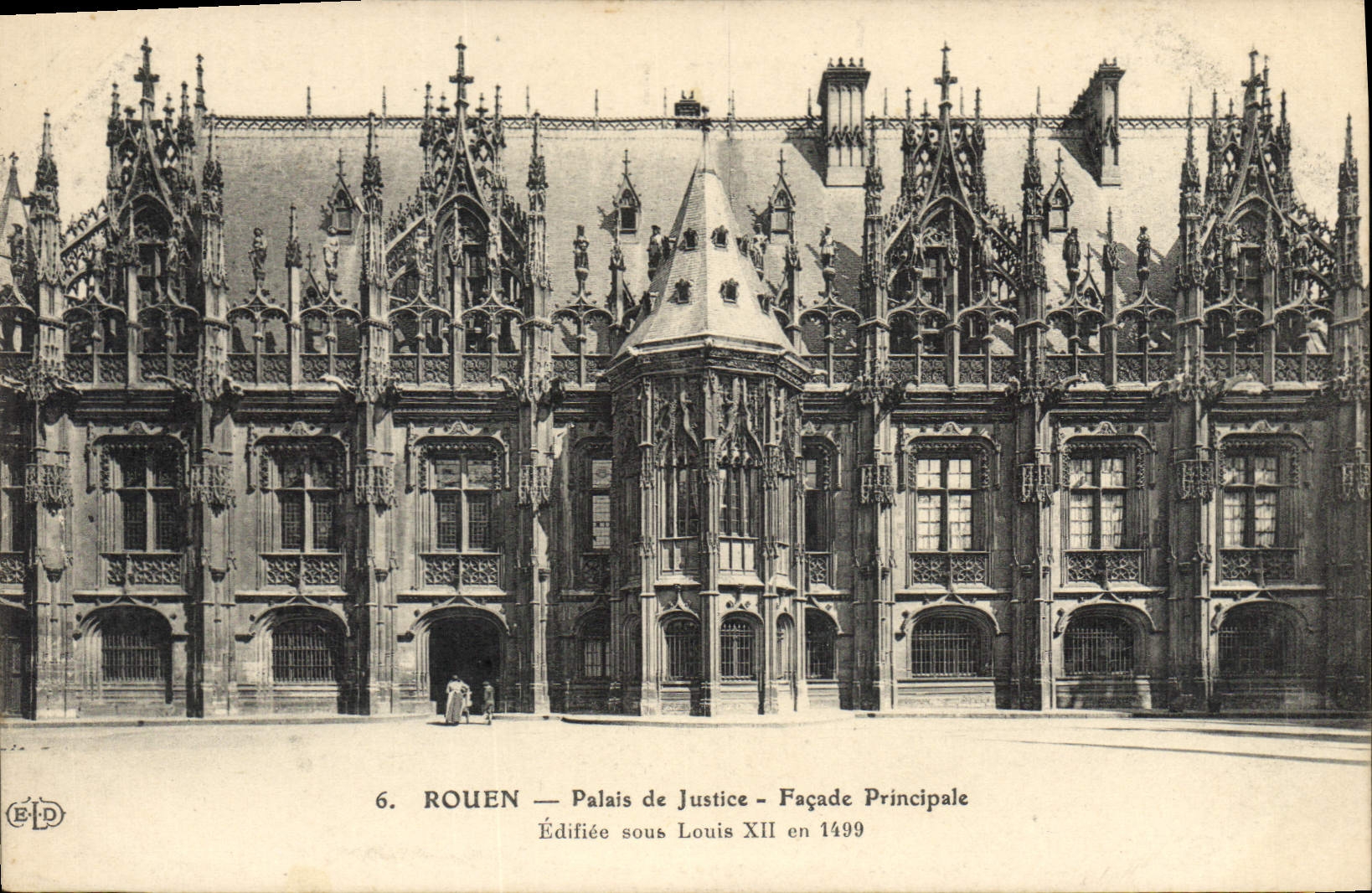 CPA Rouen Palais de Justice Facade Principale