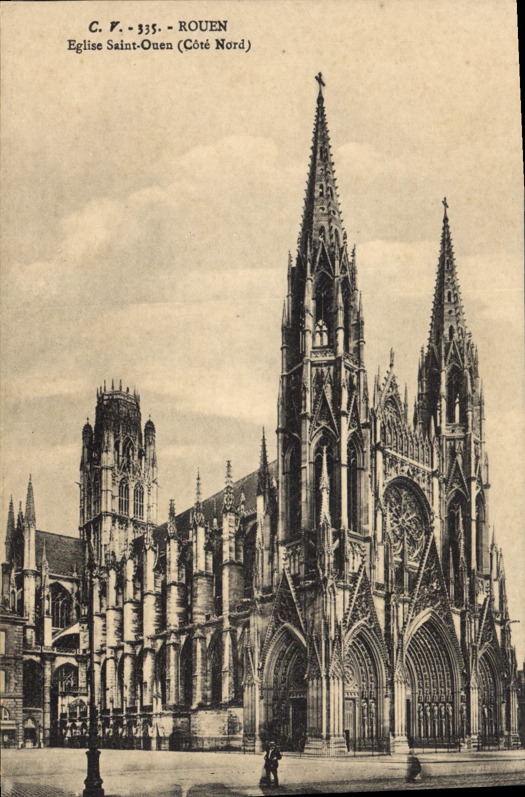 CPA Rouen Eglise Saint Ouen Cote Nord 